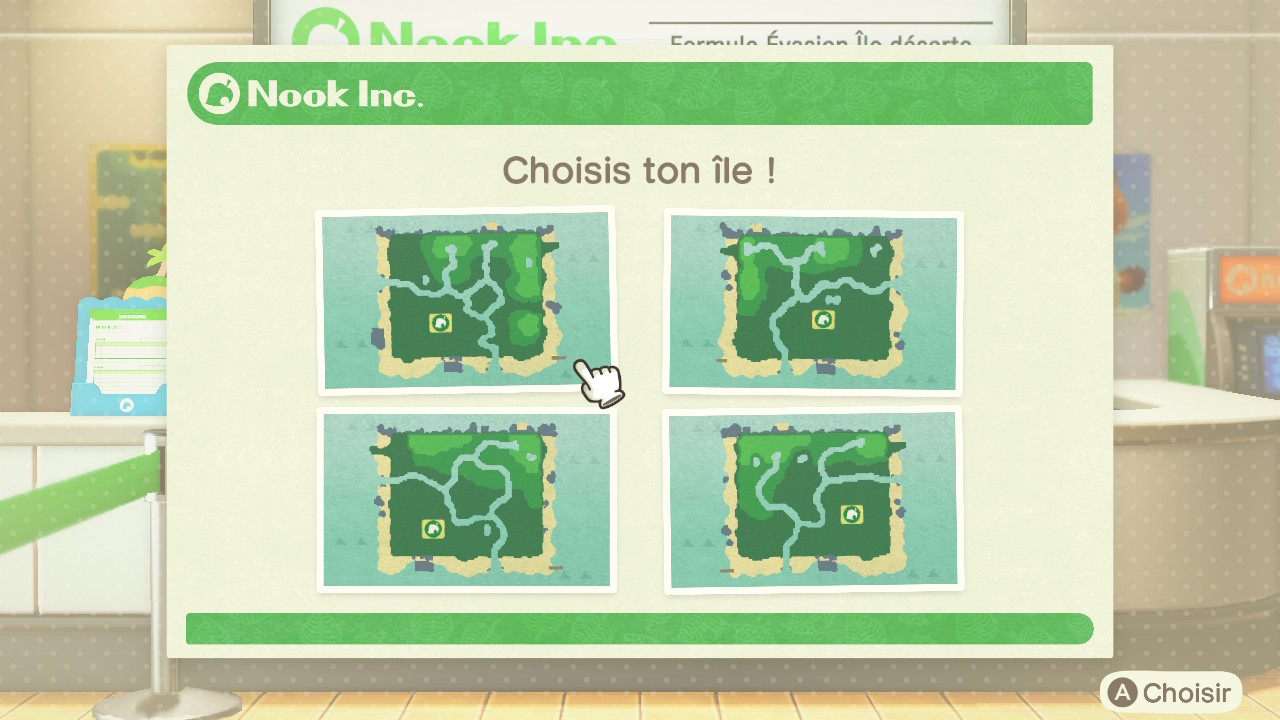 Animal Crossing New Horizons Hémisphère et topographie de l